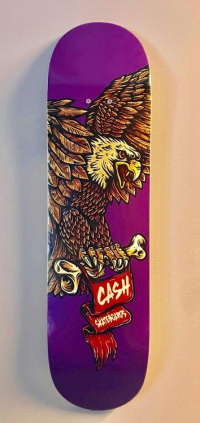 Cash skateboards - ”Eagle Purple"