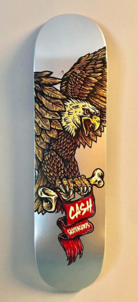Cash skateboards - ”Eagle Silver"