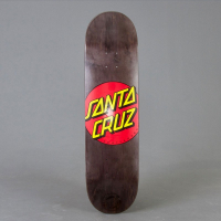Santa Cruz - team "Classic Dot" Black 8.25" skateboard deck