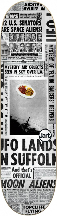 Jart - Flying Saucers Skateboard Deck
