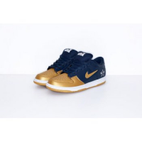 Nike - SB Dunk Low x Supreme Metallic Gold Navy