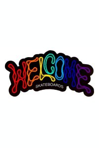 Welcome Skateboards - Rainbow Droop Die Cut Sticker
