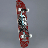 Powell -  Peralta Skull & Sword Burgundy 7.5 Komplett Skateboard