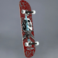 Powell - Peralta Skull & Sword Burgundy 7.5 Komplett Skateboard