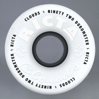 Ricta - Clouds Black/White 54mm 92A Skateboard Hjul