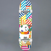 Enjoi - Panda Stripes Resin White Komplett Skateboard 7.75"