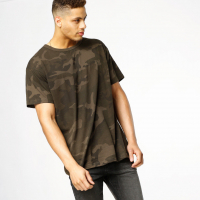 Urban Classics - Shirt - Camo Oversized