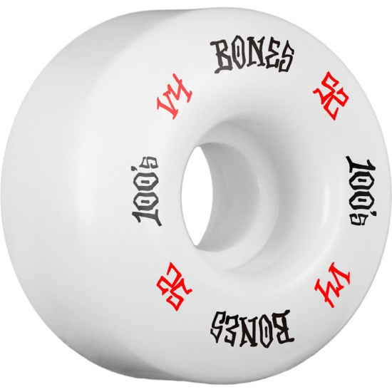 Bones 100’s White 52mm V4 skateboardhjul