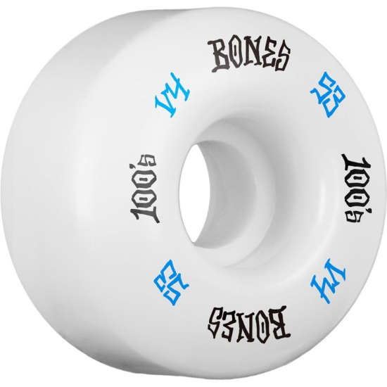 Bones 100’s White 53mm V4 skateboardhjul