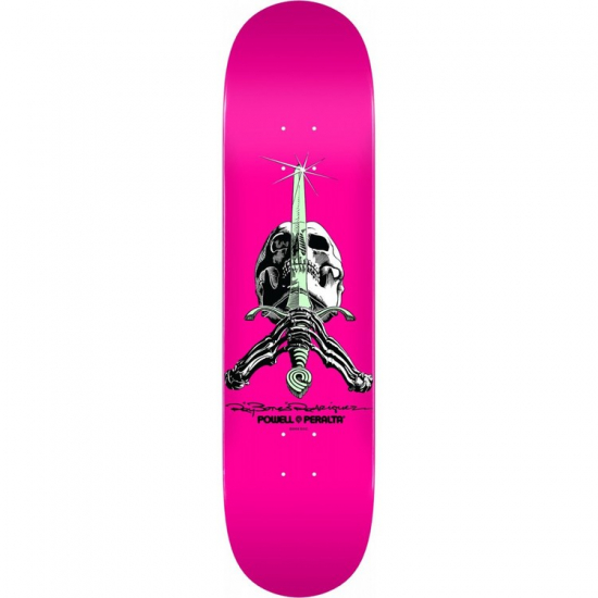 Powell Peralta Skull & Sword Pastel Yellow 8.5 skateboard deck