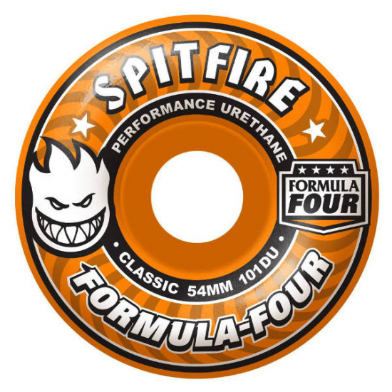 Spitfire Wheels   ”Agent Orange” 54mm 101A