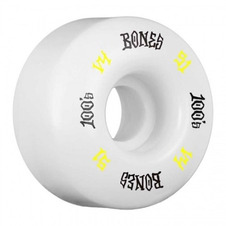 Bones 100’s White 51mm V4 skateboardhjul