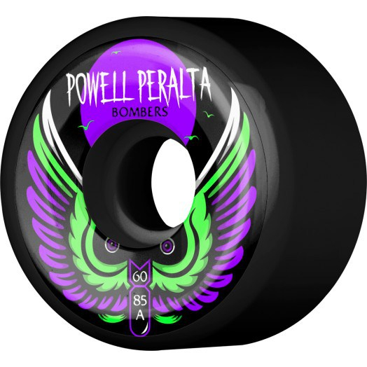 Powell Peralta "Bomber Iii Wheel Black" 60mm 85A skateboardhjul