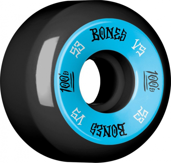 Bones 100’s Black 53mm skateboardhjul
