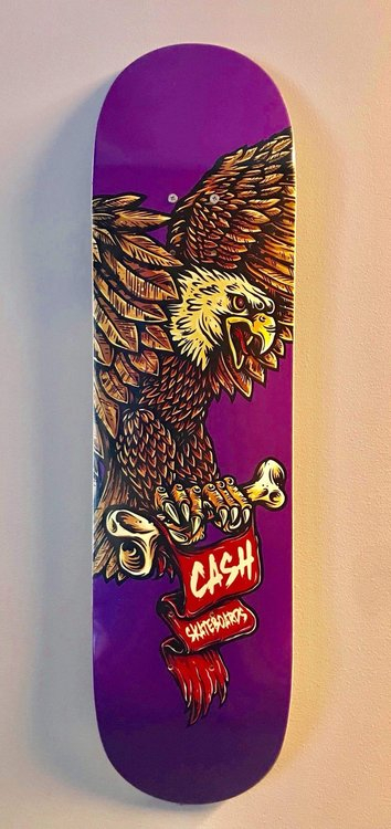 Cash skateboards ”Eagle Purple"