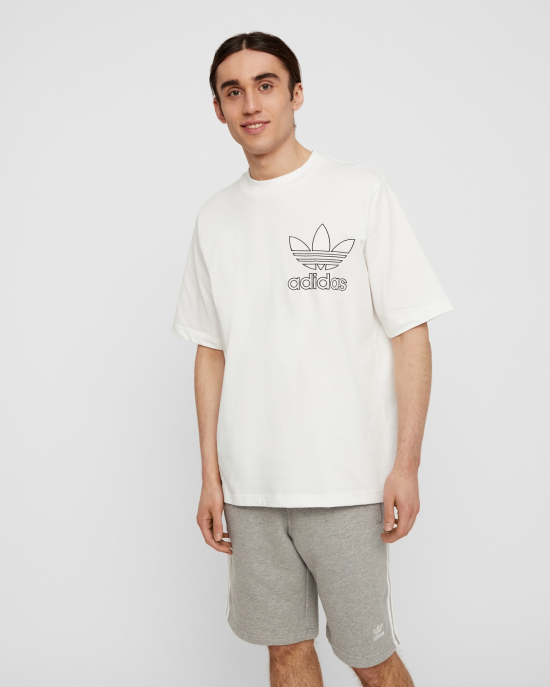 Adidas Outline T-shirt - Regular fit - Vit