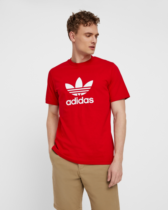 Adidas Trefoil t-shirt - Regular fit - Röd