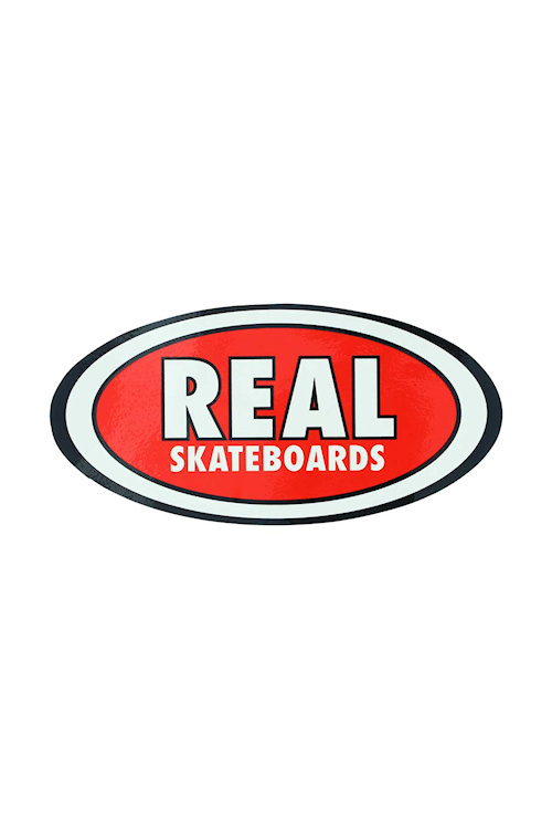 Real  Oval Skateboard Sticker