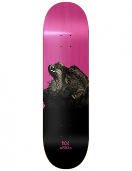 Nomad Skateboards Nomad Wolf Pink 8.75" skateboard deck