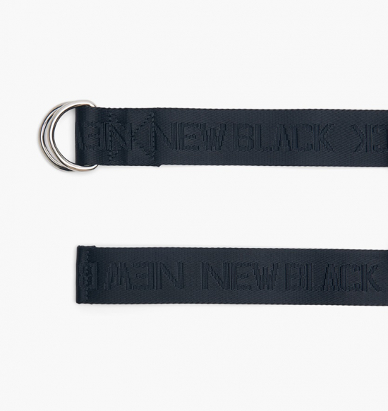 New Black Logo Belt (125 cm)