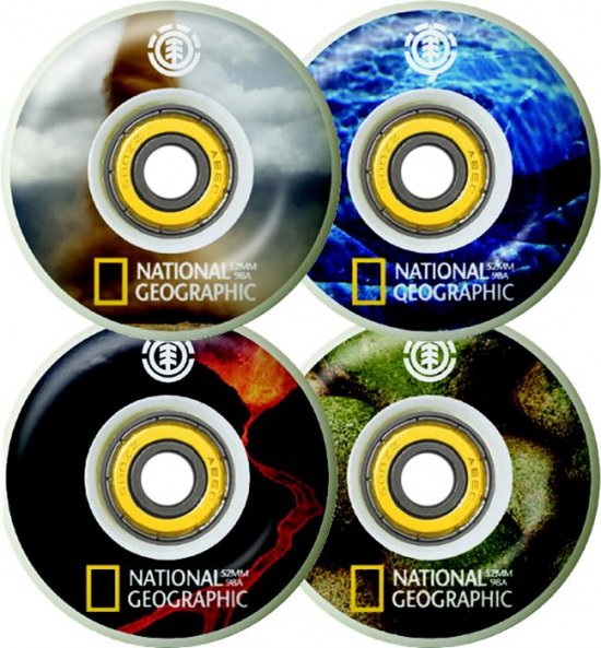 Element National Geographic Skateboard hjul 4-Pack