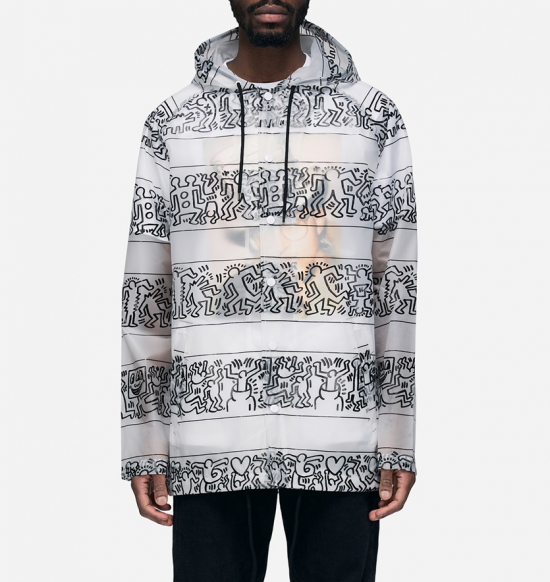 Diamond Supply Co. x Keith Haring Stripe Rain Coat