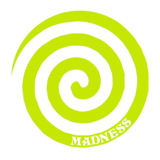 Madness Skateboards  ”Swirl Sticker” 
