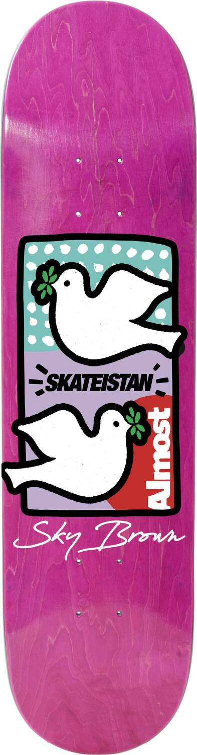 Almost Sky Brown Skateistan Skateboard Bräda