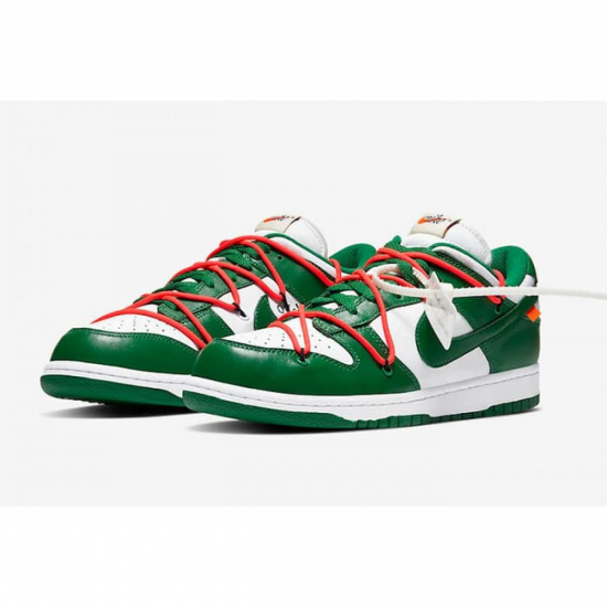 Nike SB Dunk Low x Off White Pine Green