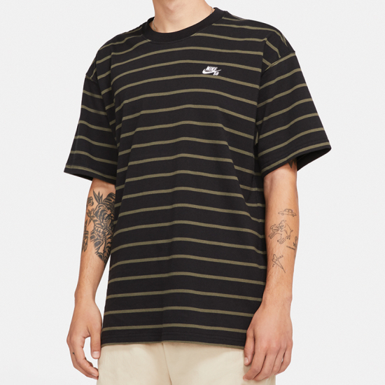 Cargo Nike SB Stripe T-Shirt - Black/Cargo Khaki