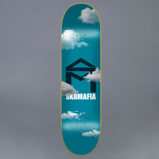 Sk8 Mafia Sk8Mafia House Logo Clouds 8.0 Skateboard Deck