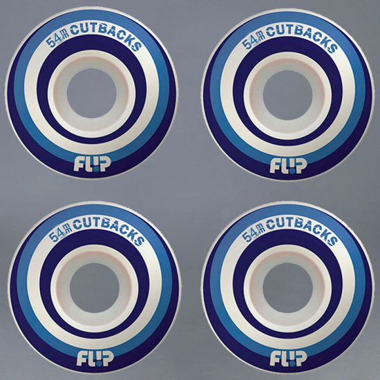 Flip  Cutbacks Blue 54mm Skateboard Hjul