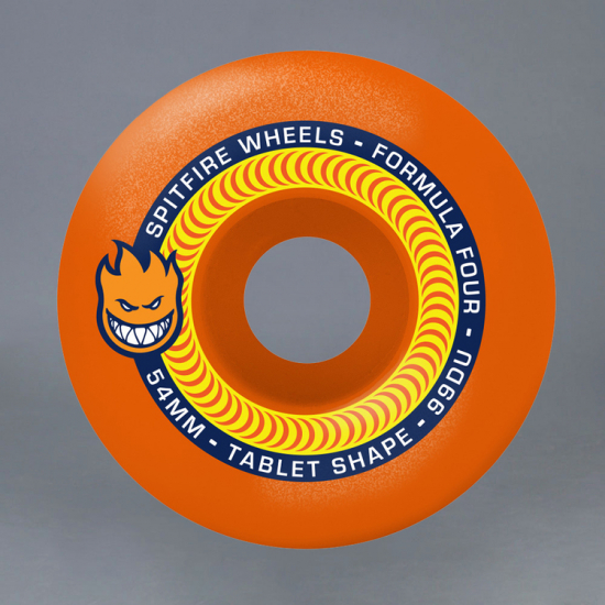 Spitfire Wheels  Spitfire FF Neon Orange 54mm 99A Skateboard Hjul