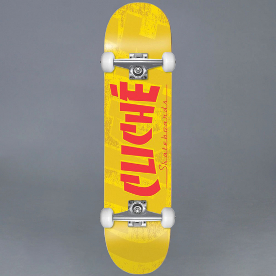 Cliché Cliche Banco Yellow 7.5 Komplett Skateboard