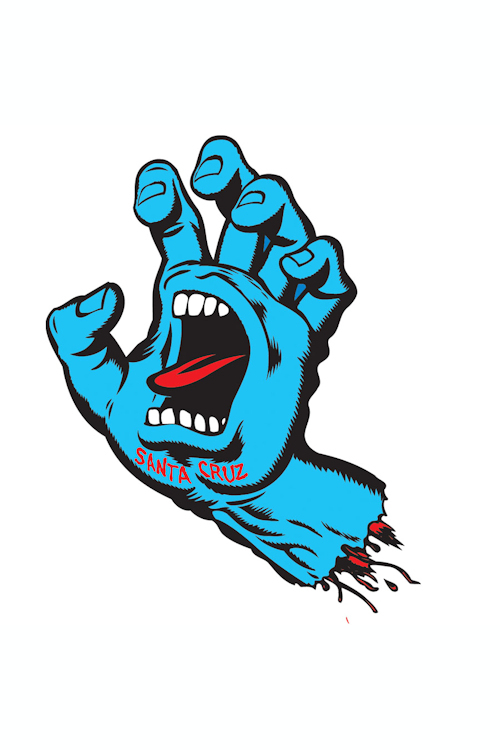 Santa Cruz  Screaming Hand Sticker