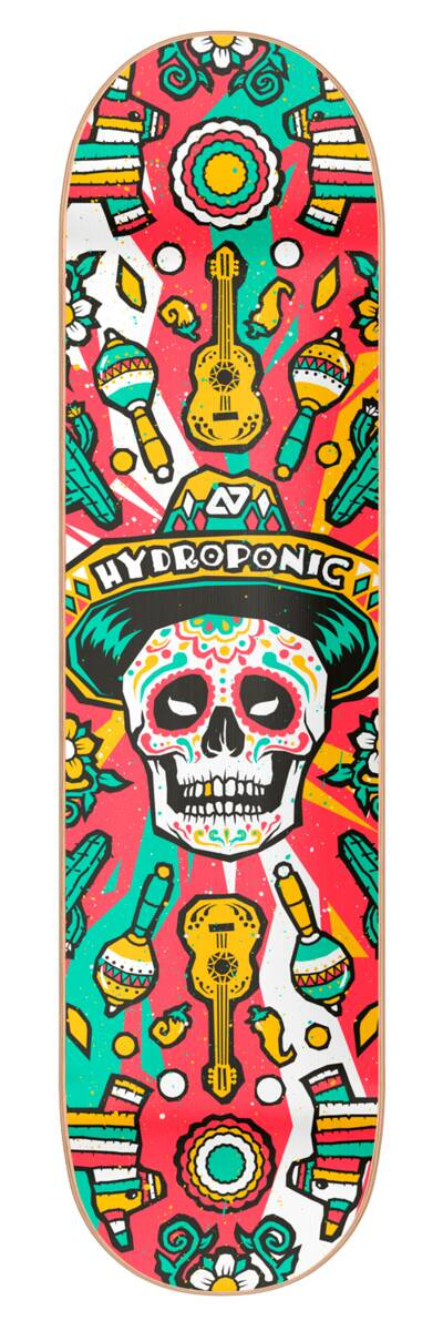 Hydroponic Mexican Skull 2.0 Skateboard Bräda