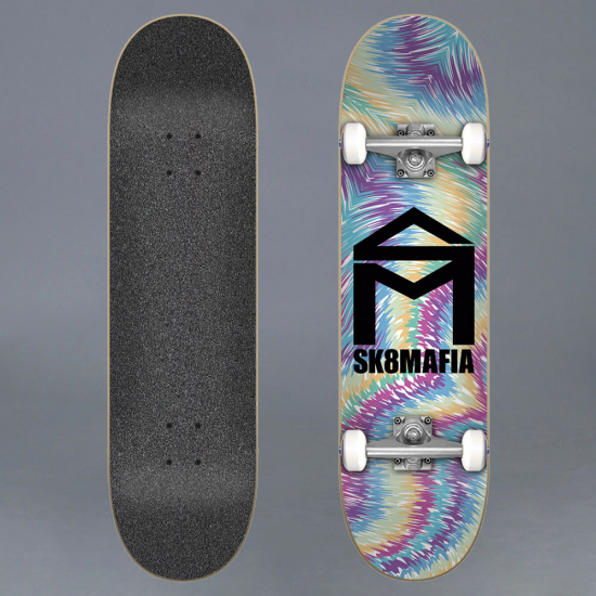 Sk8 Mafia Sk8mafia House Logo Tie Dye 7.87 Komplett Skateboard