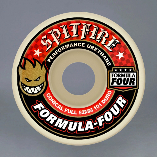 Spitfire Wheels  Spitfire Formula four 56mm 101A Red skateboard hjul