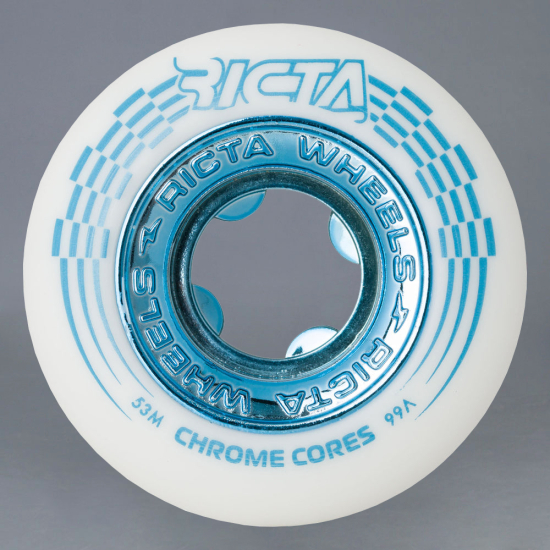 Ricta  Chrome Core Teal/White 53mm 99a Skateboard Hjul