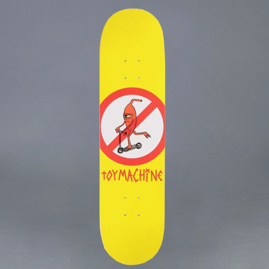 Toy Machine Toy Machine No Scooter Yellow 8.0 Skateboard Deck