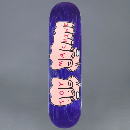 Toy Machine Toy Machine Fists 7.75 Purple Skateboard Deck