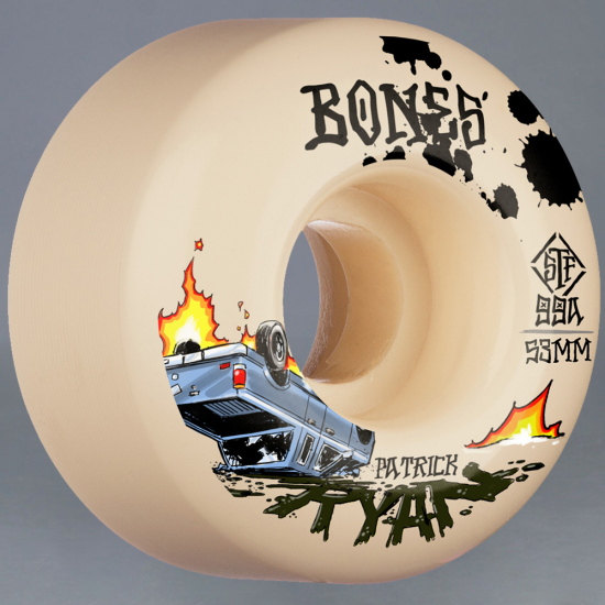 Bones  STF Ryan Crash & Burn v4 Wide 53mm 99A Skateboard Hjul