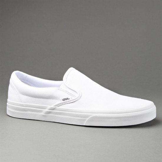 Vans Classic Slip-On Sneakers - True Wht