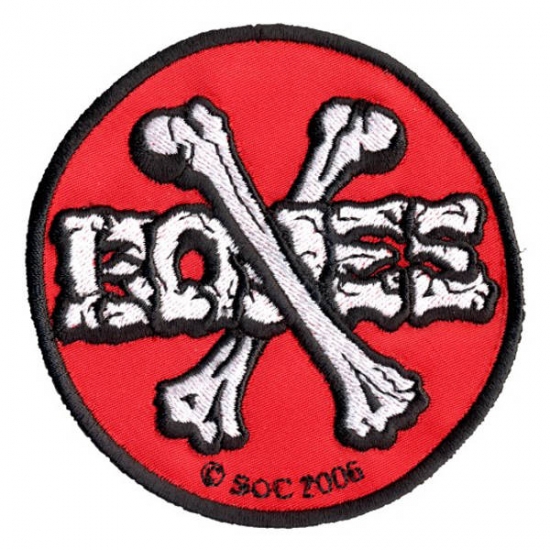 Powell Classic Cross Bones” – Tygmärke Röd