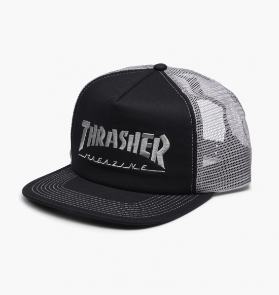 Thrasher Logo Embroidered Mesh Cap