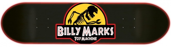 Toy Machine Marks Jurassic Bill Skateboard Bräda