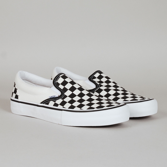 Vans Slip-On Pro - (Checkerboard) Black/White