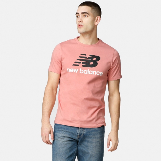 New Balance Shirt  -  Essentials Stacked Logo