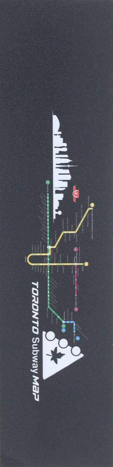 Lost Trynyty Toronto Subway Map Sparkcykel Griptape