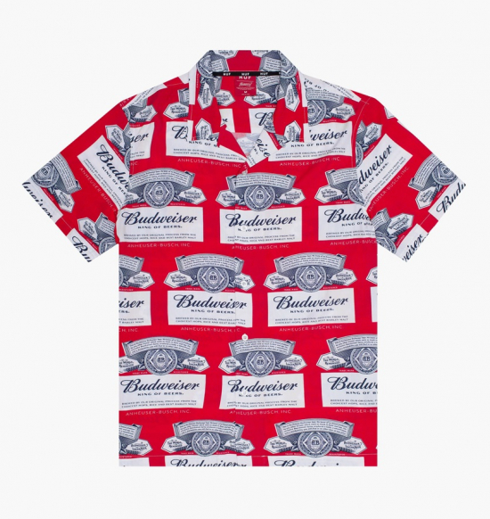 HUF x Budweiser Label Short Sleeve Shirt